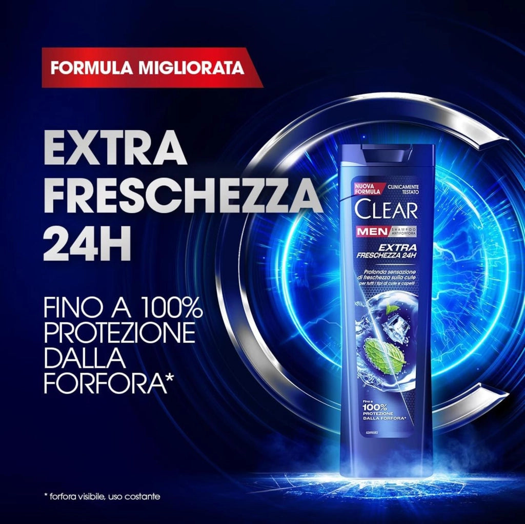 CLEAR SHAMPOO ANTIFORFORA CON NIACINAMIDE E MENTOLO 225 ML NEW COOL SPORT OKY