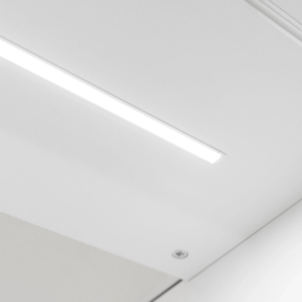 Bancone LED Bianco C900 con Vetrina, Ante Scorrevoli e Ripiani – Bloccabile