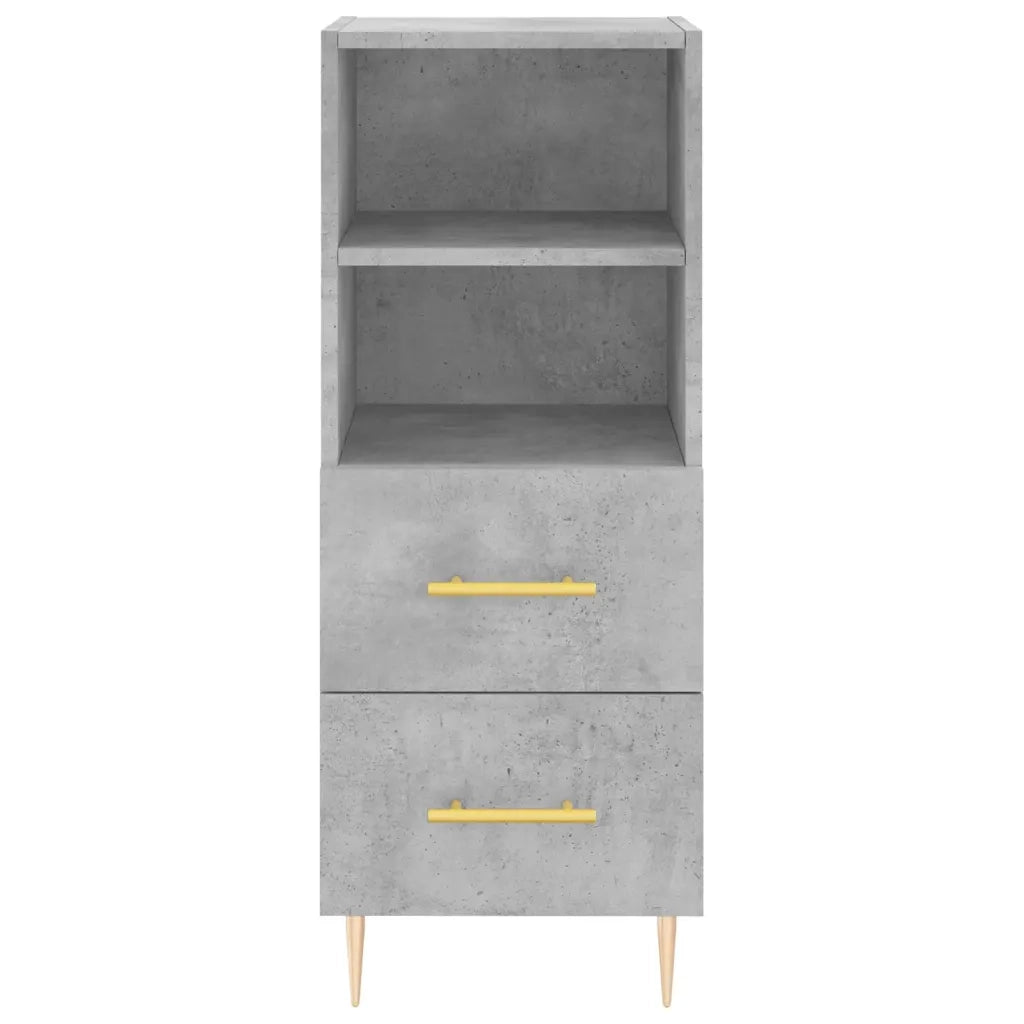 Credenza Grigio Cemento 34,5x34x180 cm in Legno Multistrato 3199293