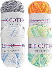 Filato in Lana - 6 Colori - Adatto per Aghi e Maglia - 50 g / 100 m