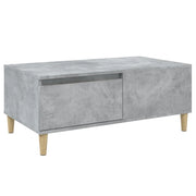 Tavolino salotto | Tavolino da caff¨¨ | Tavolino da Soggiorno Grigio Cemento 90x50x36,5 cm Legno Multistrato