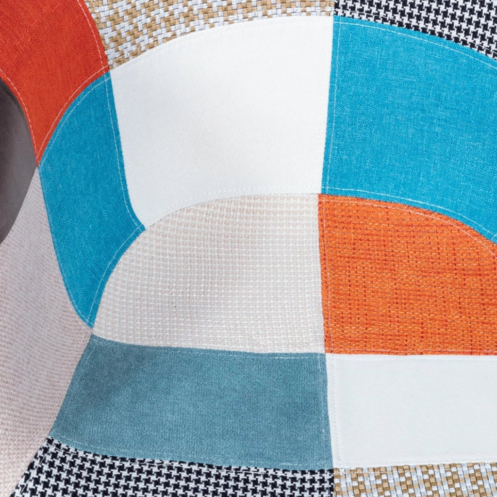 Set di 2 poltrone scandinavo con motivo patchwork multicolore SARA
