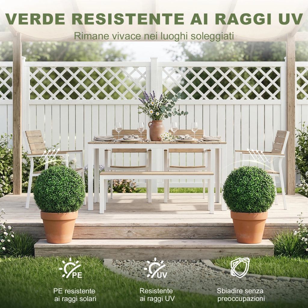 Bosso Artificiale Topiaria ¨C Zephmum ¨C Verde 42 cm