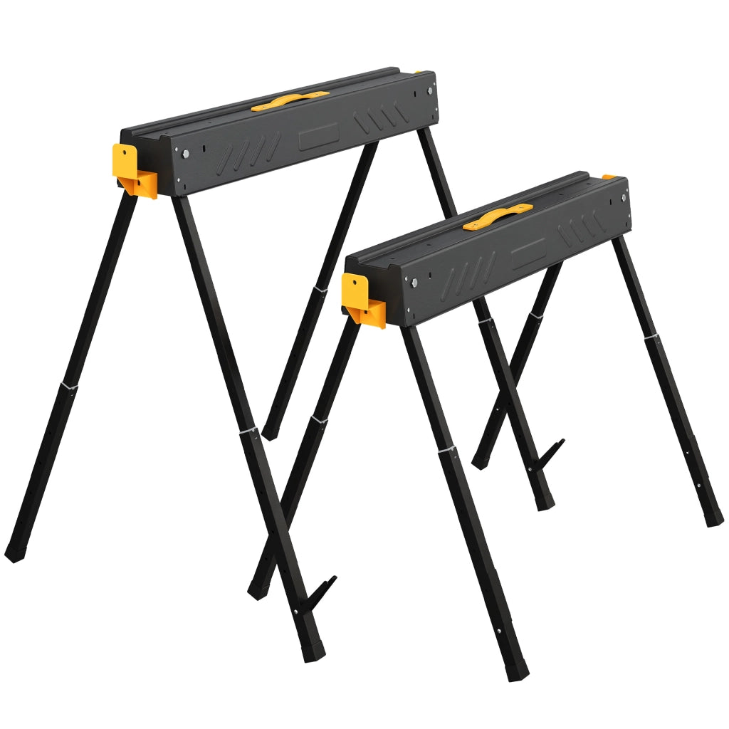 Cavalletto Pieghevole per Sega ¨C zephmum ¨C 2 Pezzi, Nero