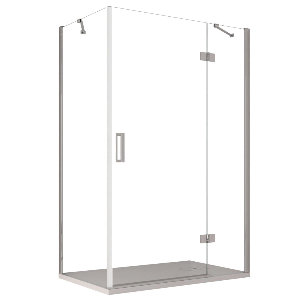 Box Doccia Angolare 75x80 cm 1 Anta Battente in Cristallo Trasparente 8mm H195 Bonussi Ilenia