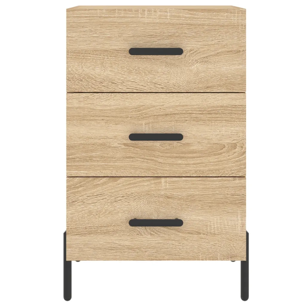 Comodino | Armadio da Notte | Mobiletto da notte Rovere Sonoma 40x40x66 cm in Legno Multistrato