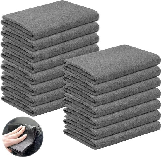 15 pezze di microfibra per pulire superfici 30 x 30 cm - tovaglioli per pulire - magici tovaglioli da pulizia - lenzuoli per pulire vetri senza strisce - tovaglioli da pulizia riutilizzabili - per pulire occhiali, specchi e rubinetti.