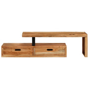 Mobile TV (118-200)x30x40 cm in legno massello di acacia 351780