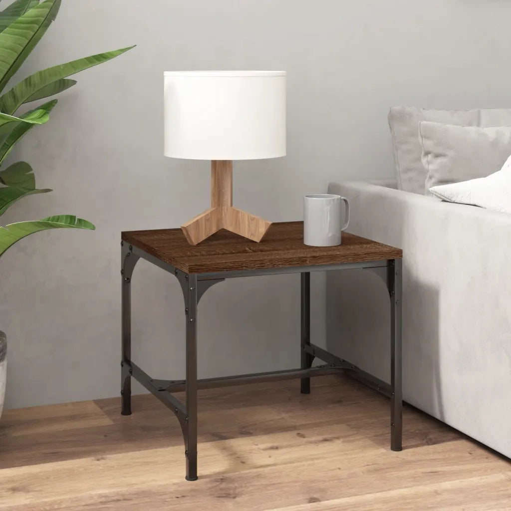 Tavolini 2pz Nerorovere marrone 40x40x35cm in Legno Multistrato 819411