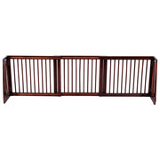 Cancelletto di sicurezza regolabile per animali domestici 203 x 56 x 9,5 cm moderno e pratico legno di ciliegio 20_0020729