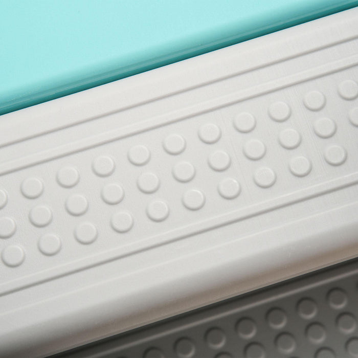 Scivolo per Bambini 149x186x98 cm con Altalena e Canestro Blu