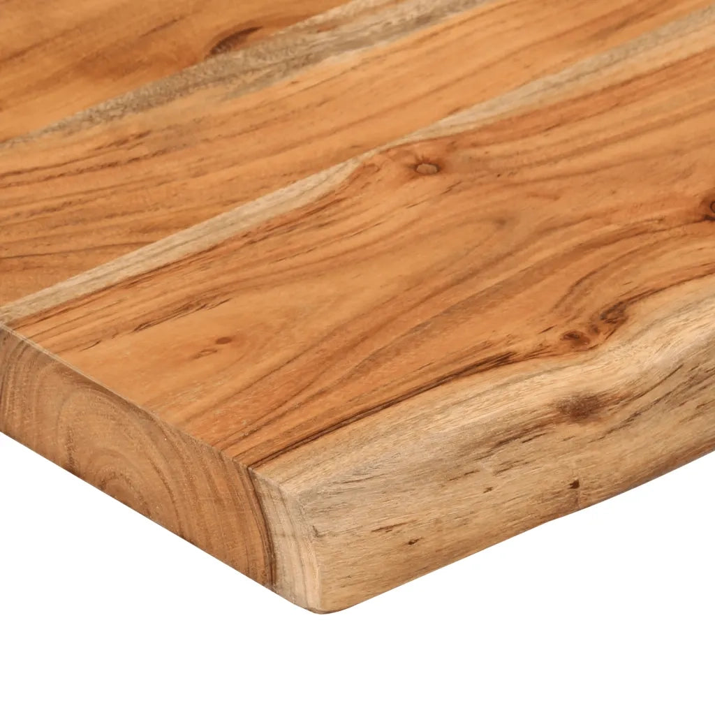 Mensola Muro 180x20x2,5cm Rettangolare Legno Acacia Bordi Vivi 370233