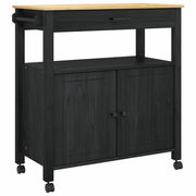 Carrello da Cucina MONZA Nero 84 x 40 x 88,5 cm CFW3015912