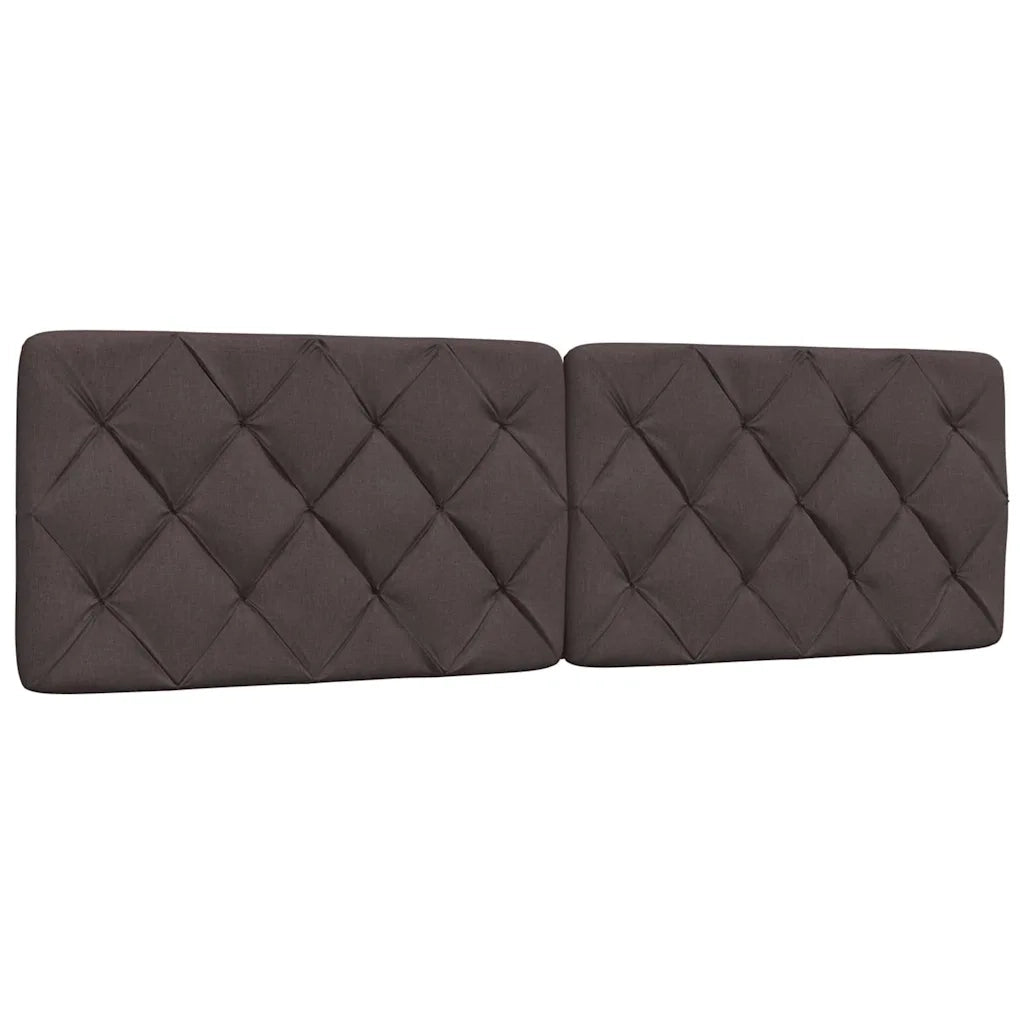 Letto con Materasso Marrone Scuro 160x200cm Tessuto 3310751