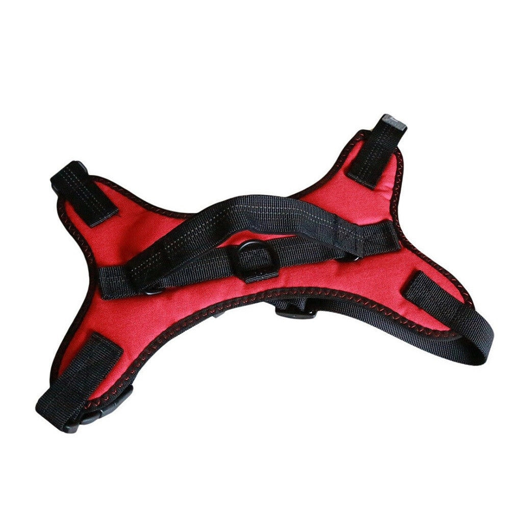 Trade Shop - Pettorina Imbracatura Per Cane Cani Piccola Media Grande Taglia A Maglia Aperta - Rosso   L