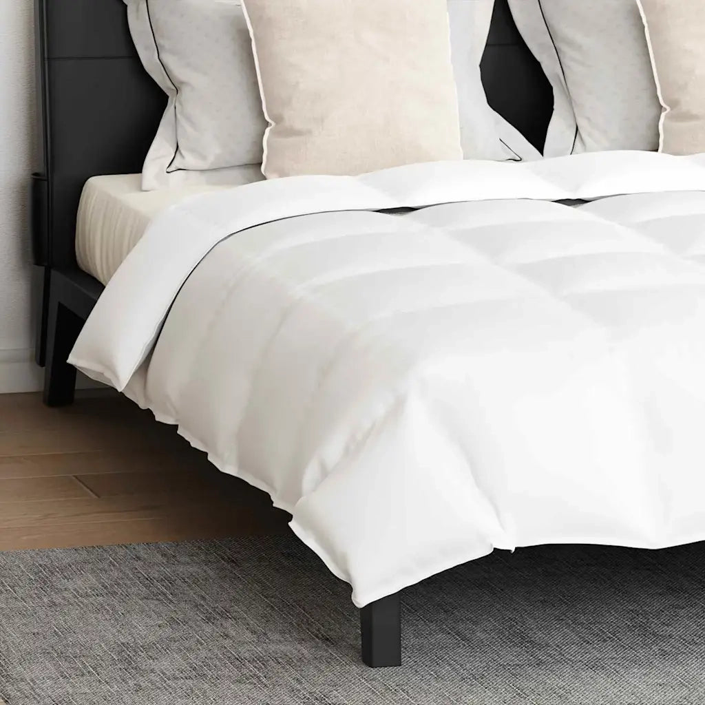 vidaXL Piumone con cuscino 3 pcs Bianco Piume