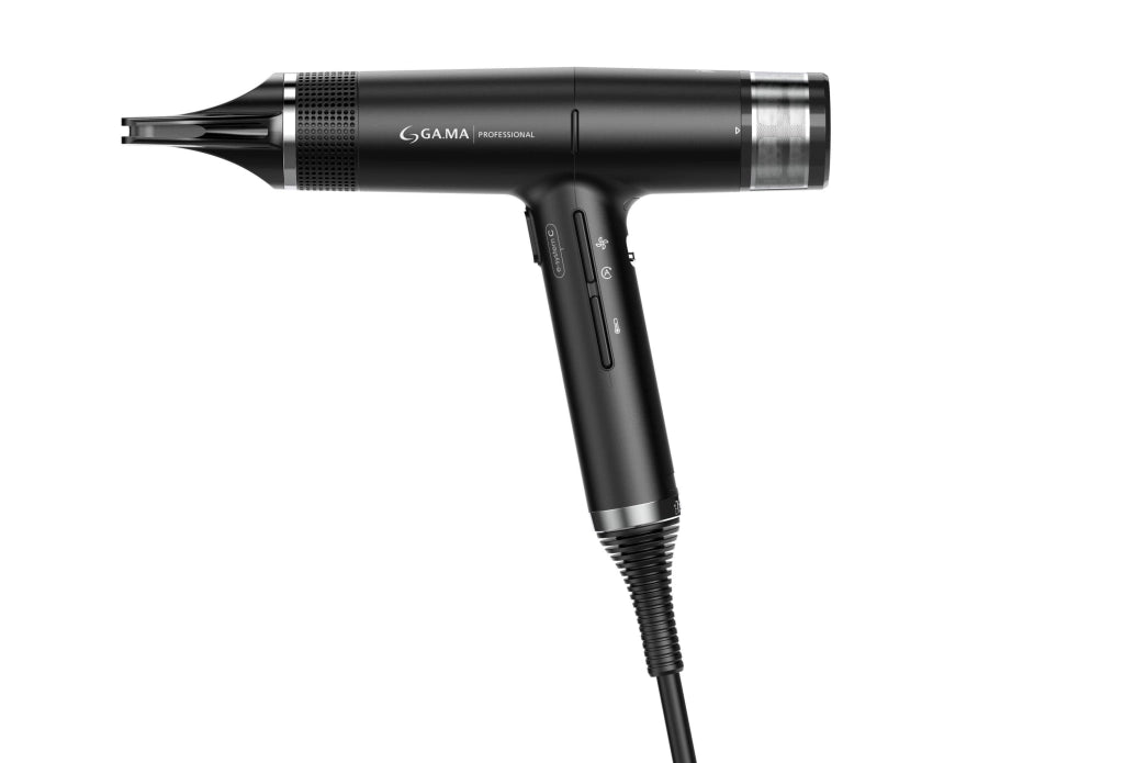 Ga.ma PH6065.BK iQ1 Perfetto Asciugacapelli 1600W Motore Brushless 110000 rpm Oxy-Active 3 velocita' 4 temperature colore Nero