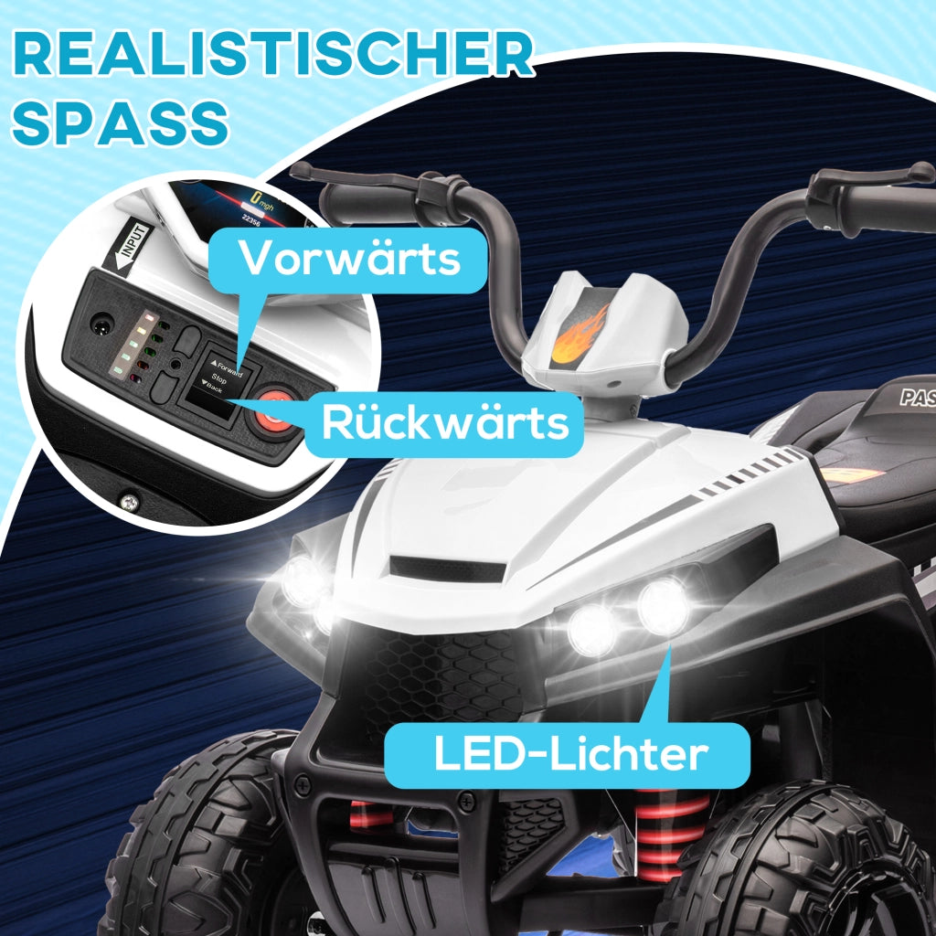 Giocattolo Quad per Bambini con Luci e Musica ¨C zephmum ¨C Bianco 50 Min
