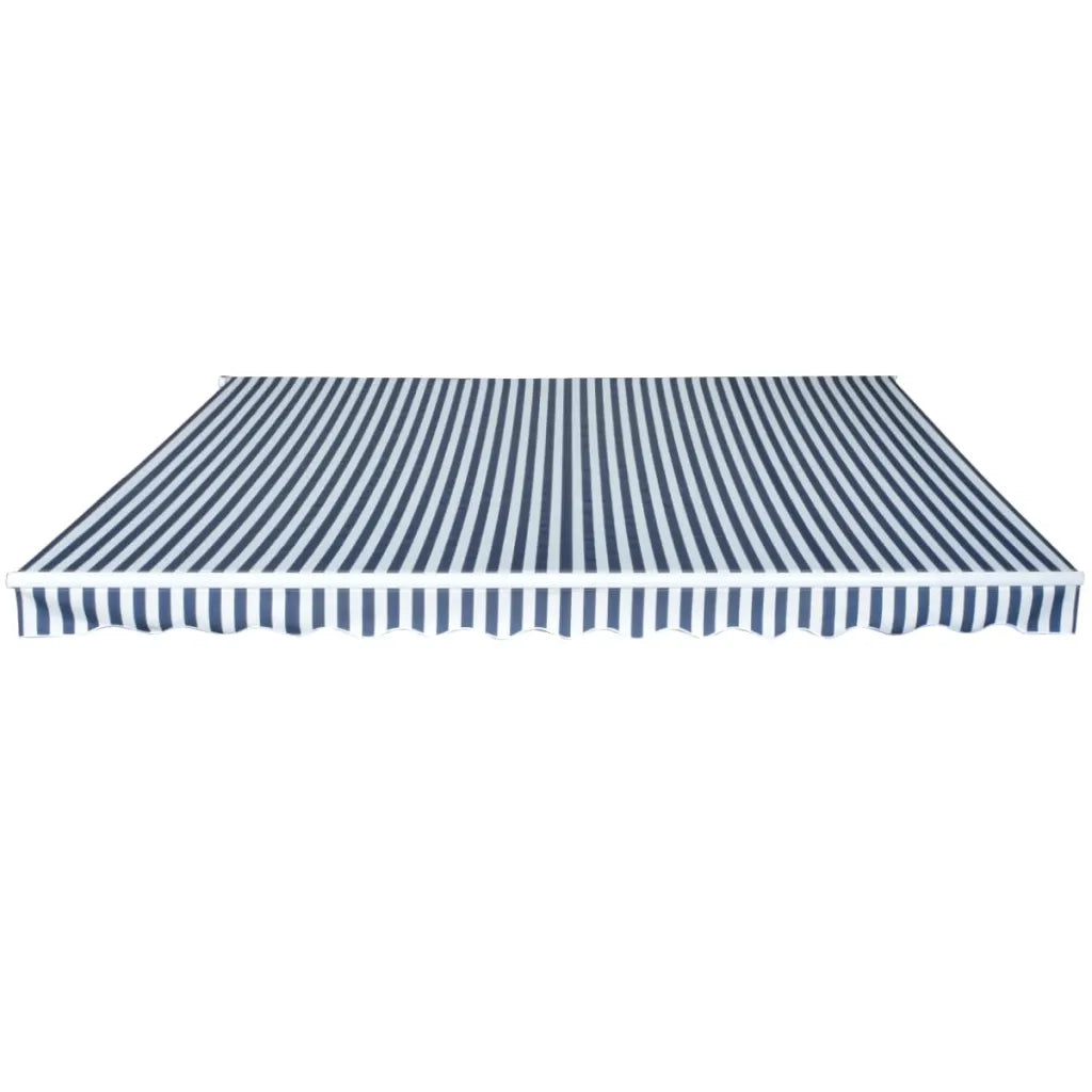 Tenda da Sole Pieghevole Manuale 450 cm Blu/Bianca cod mxl 43618