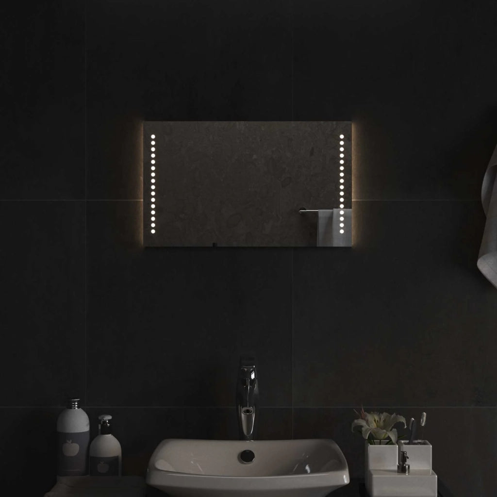 Specchio da bagno LED Trasparente 50 x 30 cm vetro temperato 42045773