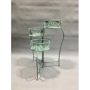 C FIORIERA 3 POSTI 44X46XH65CM VERDE SALVIA EPOQUE- 2,0 pz