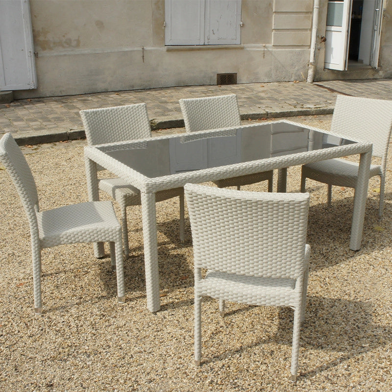Table haute blanche - ASTONA