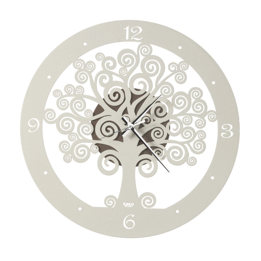 Orologio da parete particolare Albero della Vita piccolo Bronzo e avorio