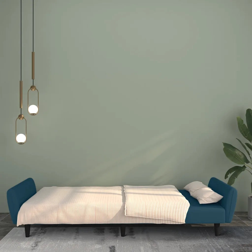 Divano Letto a 2 Posti Blu in Vellutocod mxl 87500