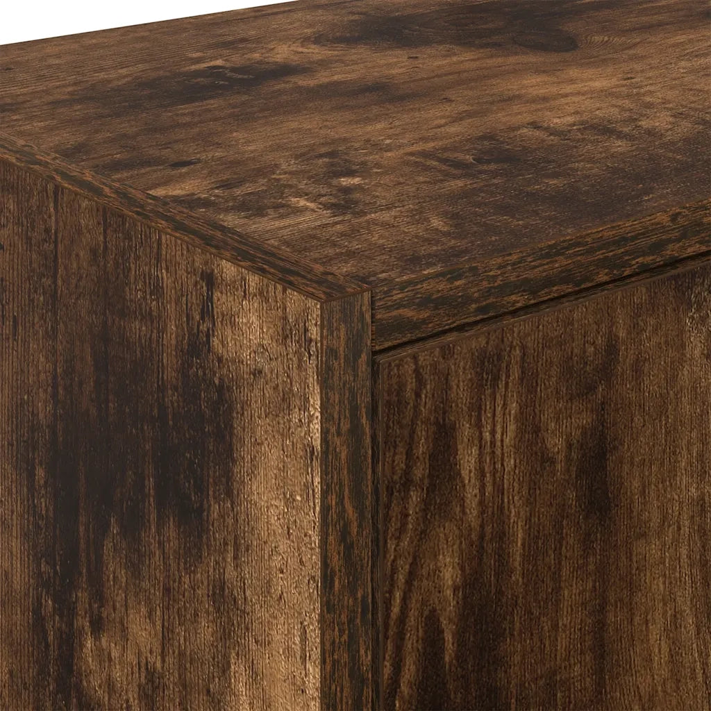 vidaXL Pensili per Garage 2 pz Rovere Fumo in Legno Multistrato