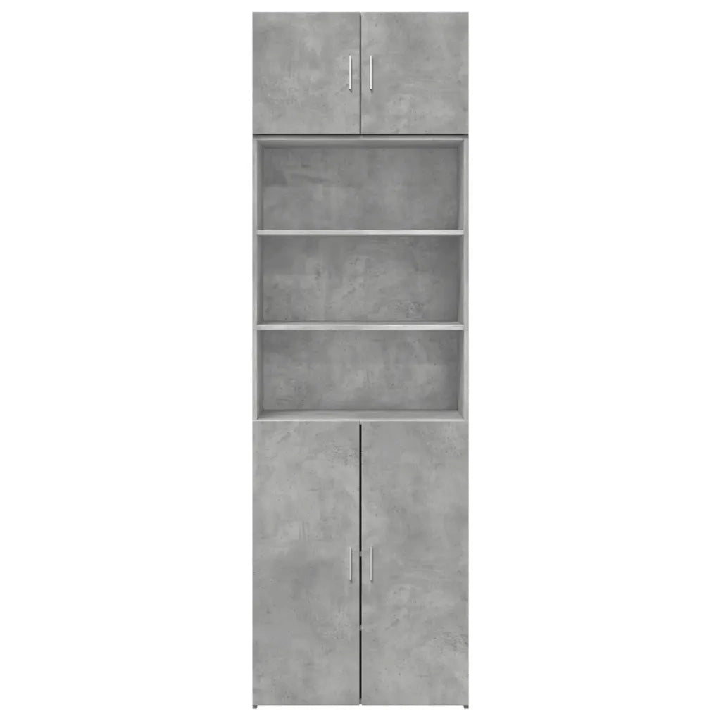 Armadietto Grigio Cemento 70x42,5x225 cm in Truciolato 3281318