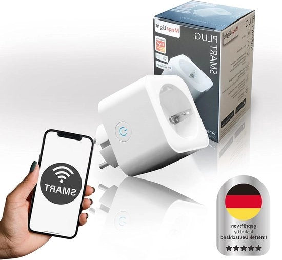 Timer con controllo via app e Wi-Fi - compatibile con Alexa - smart plug 24 GHz Bluetooth - compatibile con tutte le aree interne