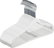 Hangers per capo, 20 pezzi, costumi in plastica, resistente e anti-slip, progettati per risparmiare spazio, spessore 0,4 cm, gancio rotante 360 gradi, per abbigliamento asciutto e bagnato