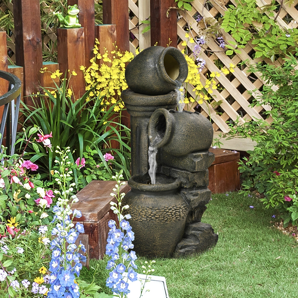 Fontana da Giardino ¨C zephmum ¨C Grigio 25x24x60 cm