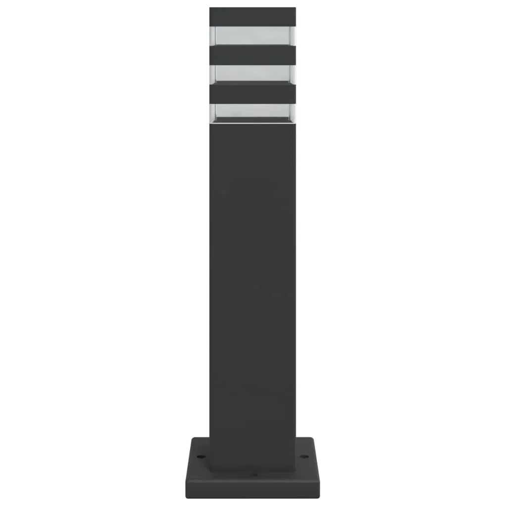 Lampade da terra per esterni 3 pezzi 50 cm alluminio nero 02_0042549