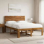 Letto matrimoniale con testiera ROSTOCK Naturale 150 x 200 cm 3405417