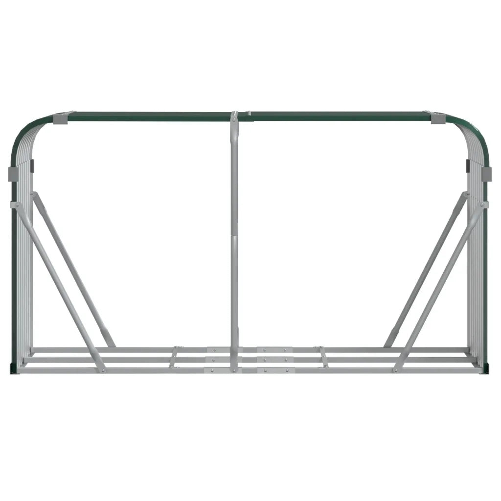 Portaceppi Verde 180x45x100 cm in Acciaio Zincato 364544