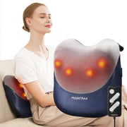 Apparecchio di massaggio per la schiena con funzione di calore e Shiatsu - Cuscino portatile per la schiena, il collo e le spalle - Alleviamento del dolore e rilassamento