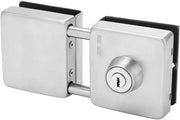 Slot di sicurezza per porta vetrata - doppio pacchetto - acciaio inossidabile - meccanismo di apertura a scorrimento - resistente ai shock - protezione contro la furto