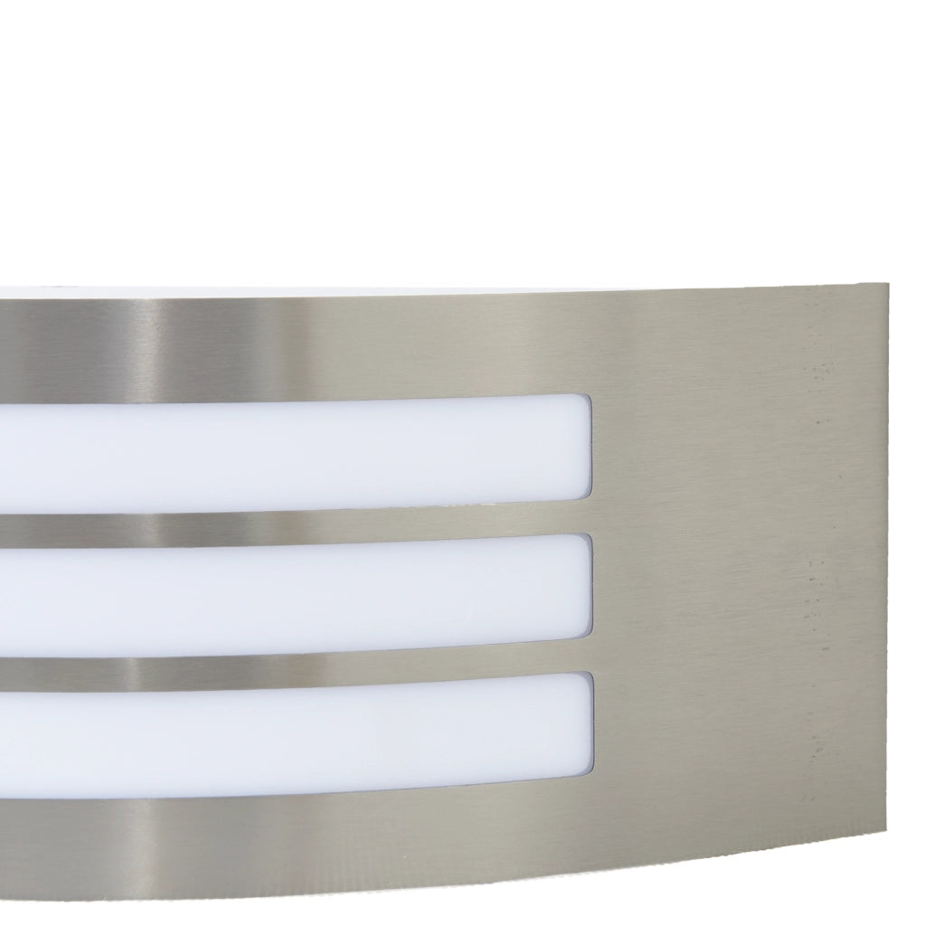 Luce da Parete Esterno Argento Acciaio Inox IP44