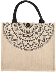 Borsa di Juta Leggera - Borsa per la Spesa in Juta - Borsa da Tote in Juta - Borsa per Famiglie - Borsa da Mano - Materiale Sostenibile - Borsa da Spesa in Juta
