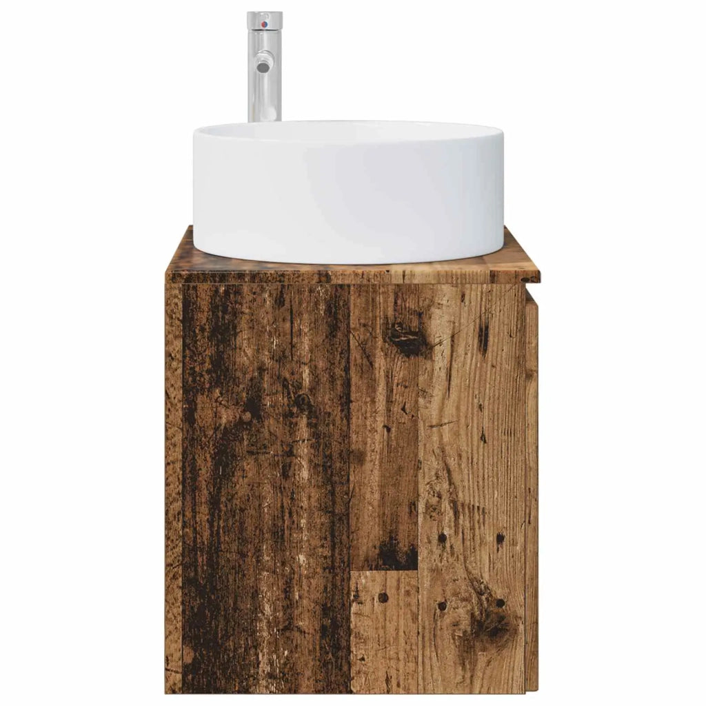Mobile lavabo da parete Legno antico 49,5 x 44,5 x 65,5 cm