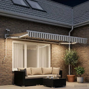 Tettuccio Elettrico Retrattile Grigio chiaro e bianco 3 x 2 m 3425664