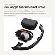 Kit di Snorkeling Completo con Occhiali da Subacqueo e Snorkel - Leggero e Portatile - Nuoto Sottomarino - Materiali di Alta Qualità