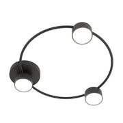 Lampada a sospensione Lucio in acciaio nero opaco