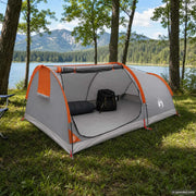 Tenda da Trekking Impermeabile 1 persona Grigio e arancione 42042232