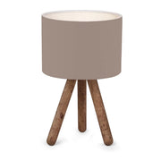 Lampada da scrivania Preston attacco E27 altezza 33 cm legno naturale/sabbia 03_0007399