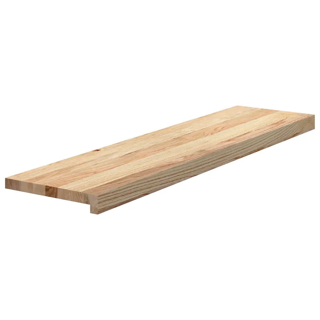 Gradini 8 pz 100x30x2 cm in Rovere Massello Non Trattato