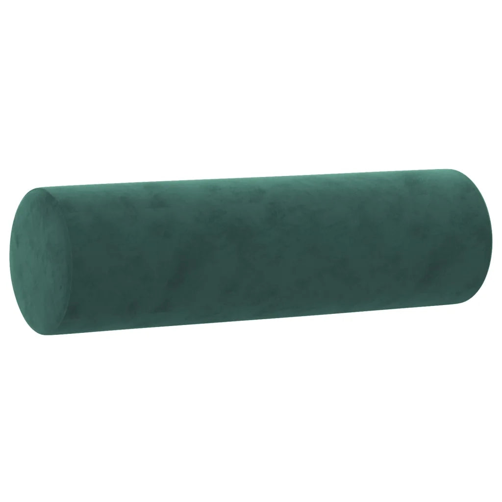 Set di Divani 4 pz con Cuscini Verde Scuro in Velluto