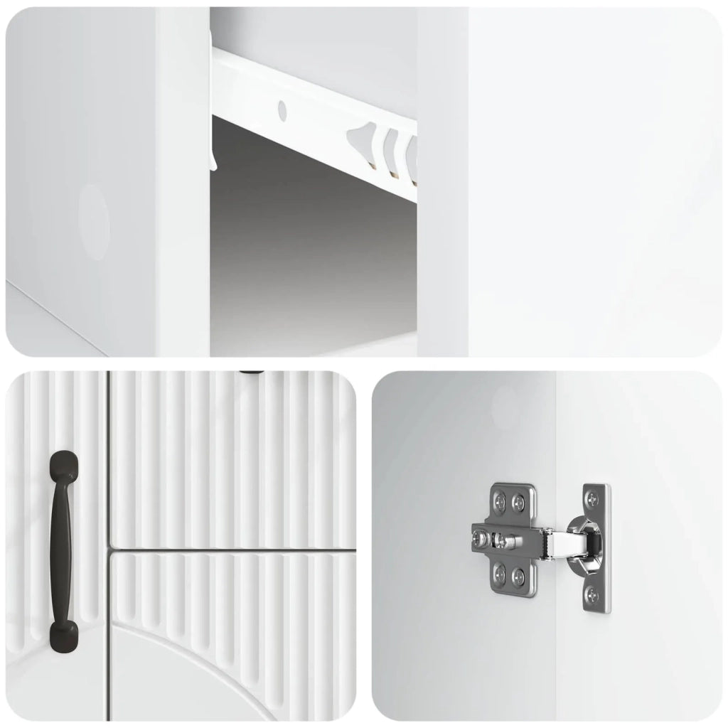 Credenza Bianco 89 x 34,5 x 57 cm Legno ingegnerizzato 895345