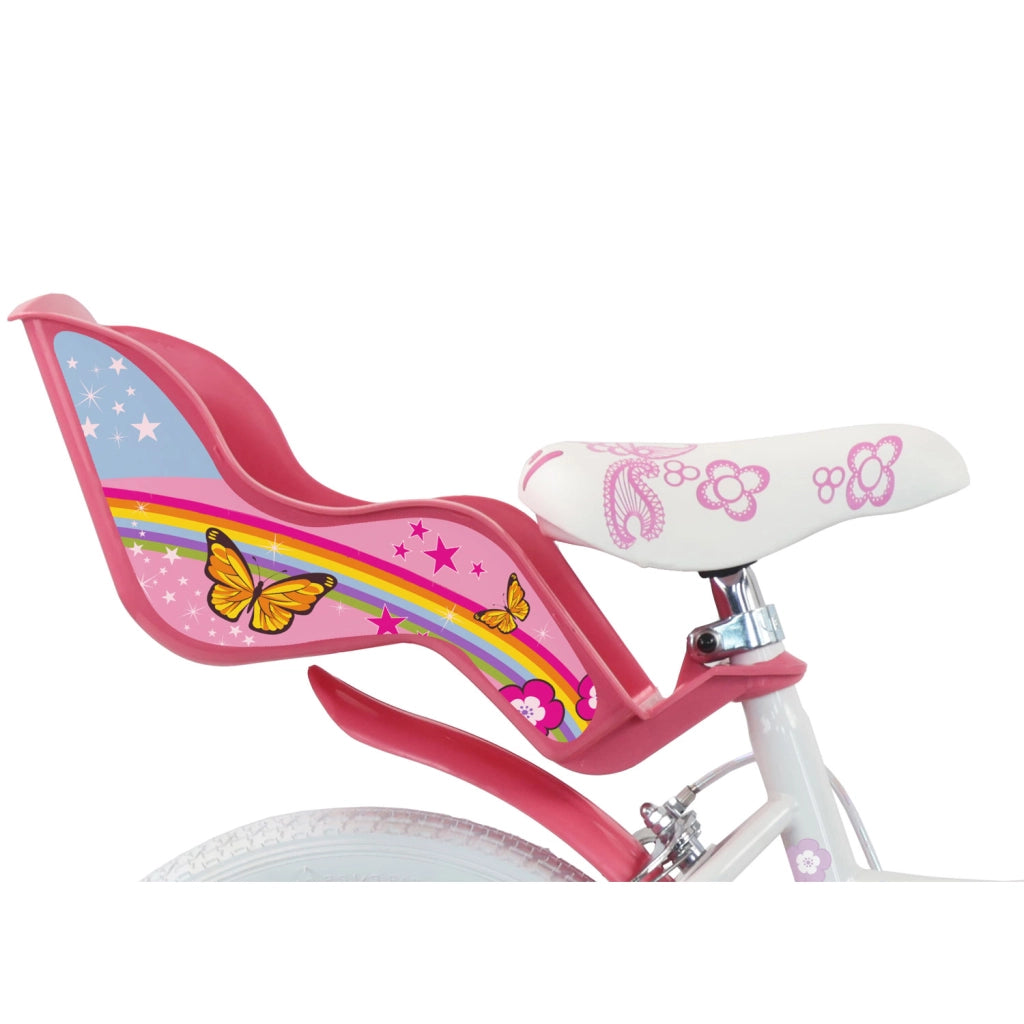 Bicicletta per Bambine 14" Unicorn Freni Caliper e Stabilizzatori in Acciaio Hi-Ten Rosa